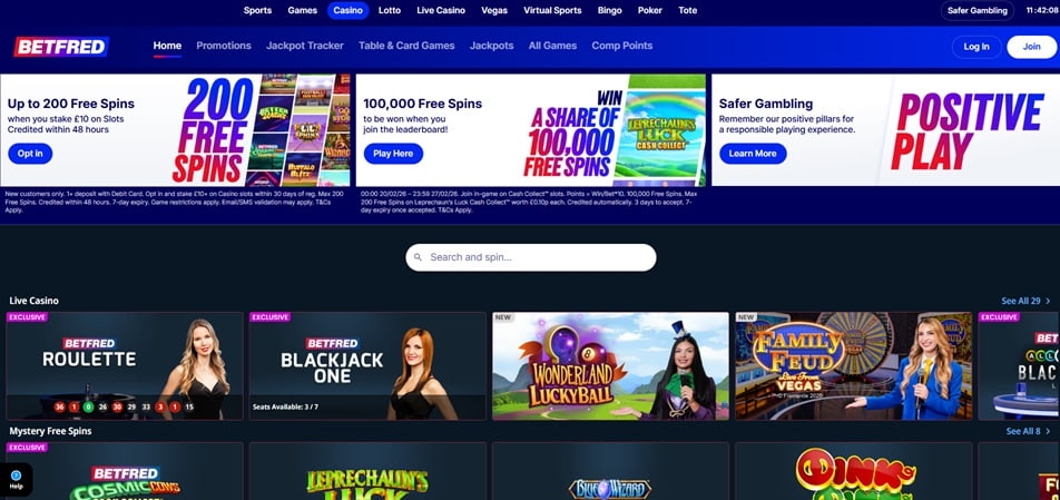 Betfred non GamStop casinos
